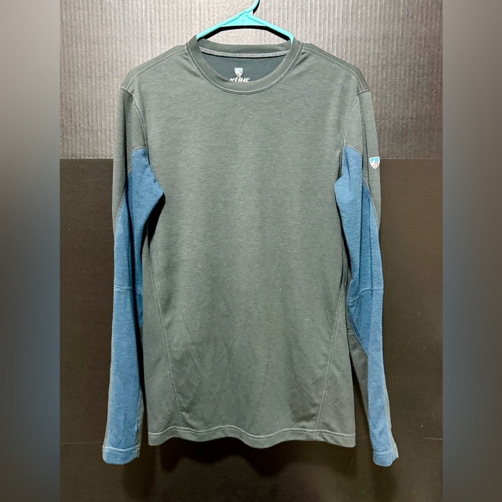 🍥Kuhl Gray Blue Long Sleeve Crew Neck Shirt